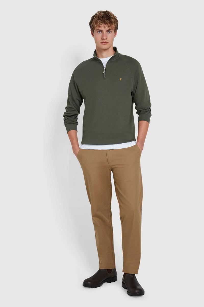 Farah Jim 1/4 Zip Sweatshirt Rosemary