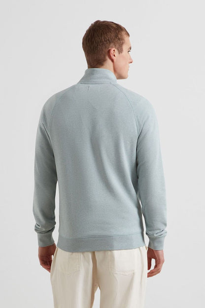 Farah Jim 1/4 Zip Sweatshirt Green Mist