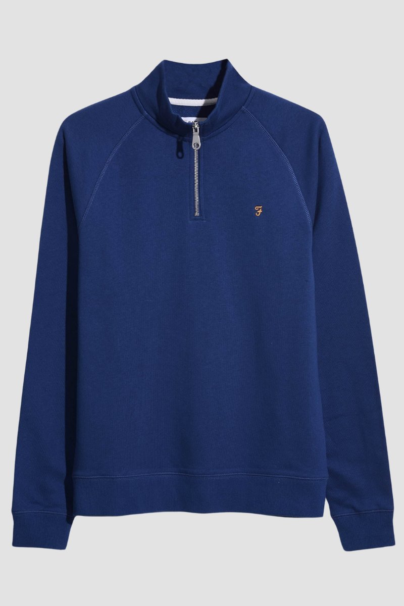 Farah Jim 1/4 Zip Sweatshirt Peony