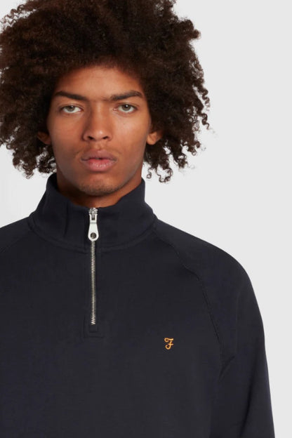 Farah Jim 1/4 Zip Sweatshirt Navy