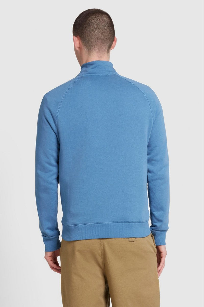 Farah Jim 1/4 Zip Sweatshirt Sheaf Blue