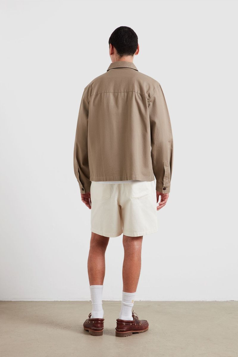 Farah Marshall Overshirt Ashen Taupe