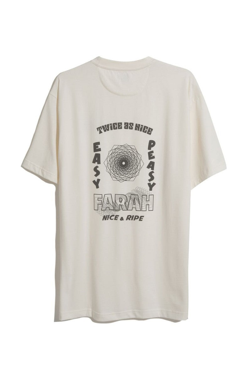Farah Moore Graphic T-Shirt Ecru