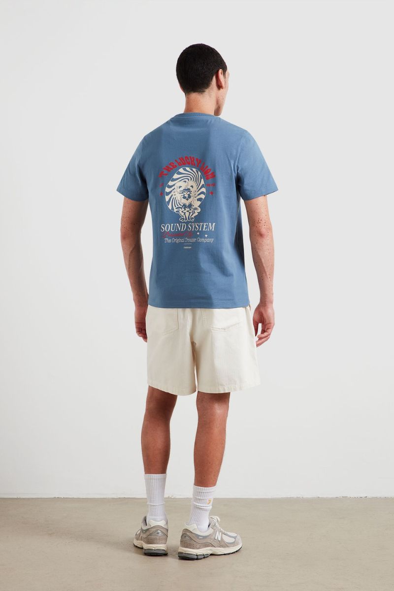 Farah Morween Graphic T-Shirt Blue Tide