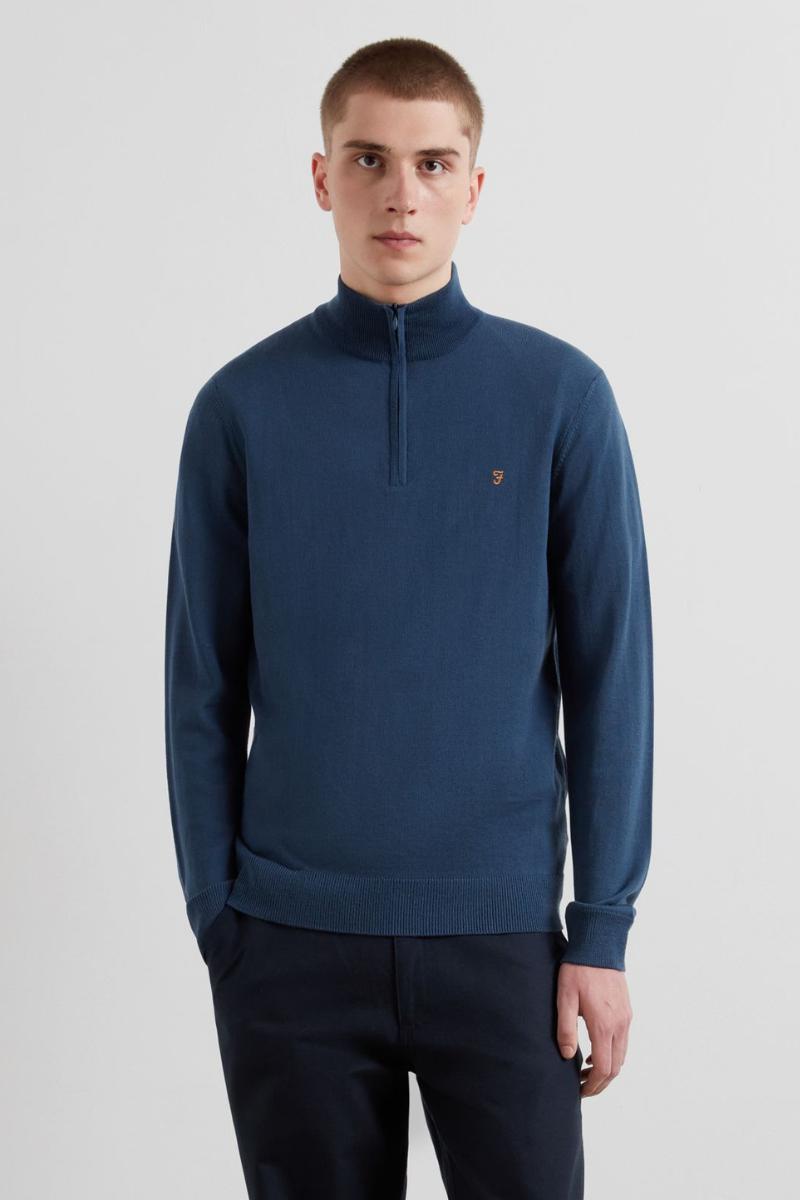 Farah Redchurch Merino Knit Blue