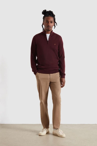 Farah Redchurch Merino Knit Bordeaux