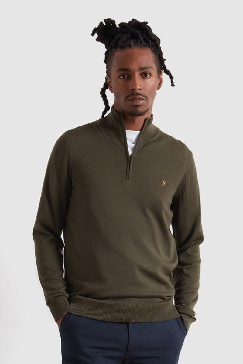 Farah Redchurch Merino Knit Evergreen