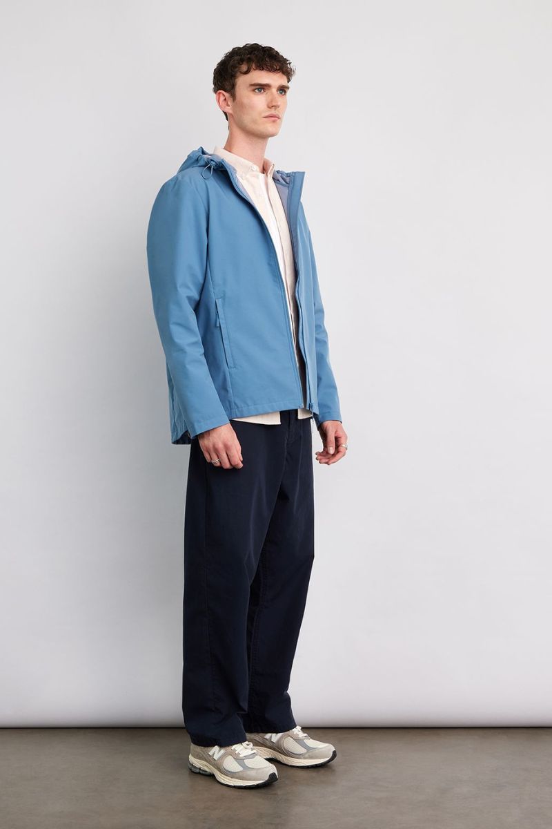 Farah Rhodes Hooded Jacket Blue Tide