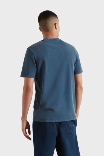 Farah Stacy Gmt Dye Pocket T-Shirt Agean Blue