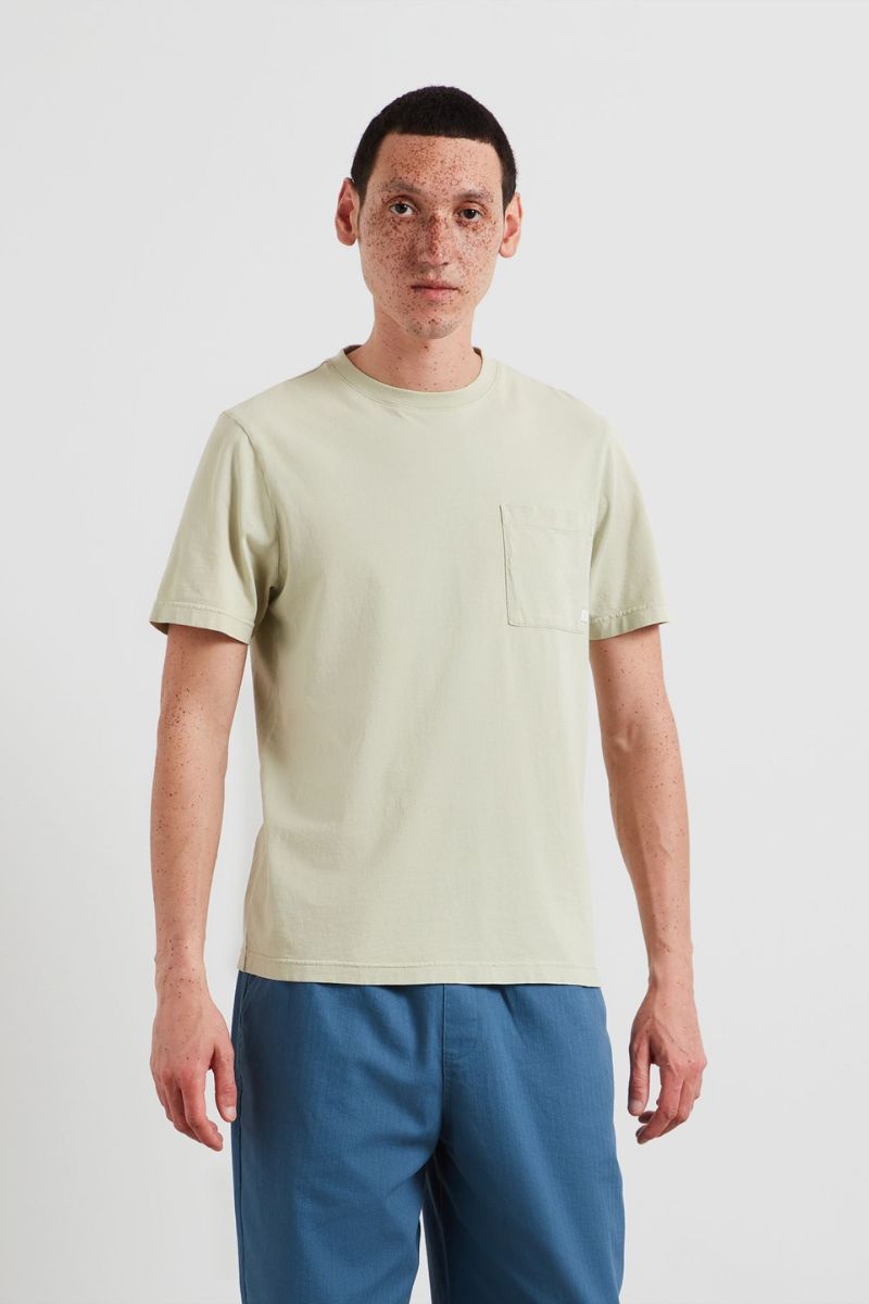 Farah Stacy Gmt Dye Pocket T-Shirt Green