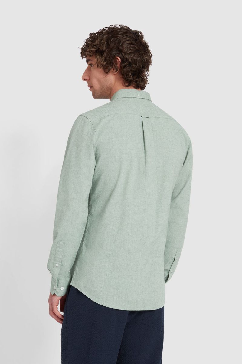 Farah Steen LS Shirt Green Meadow