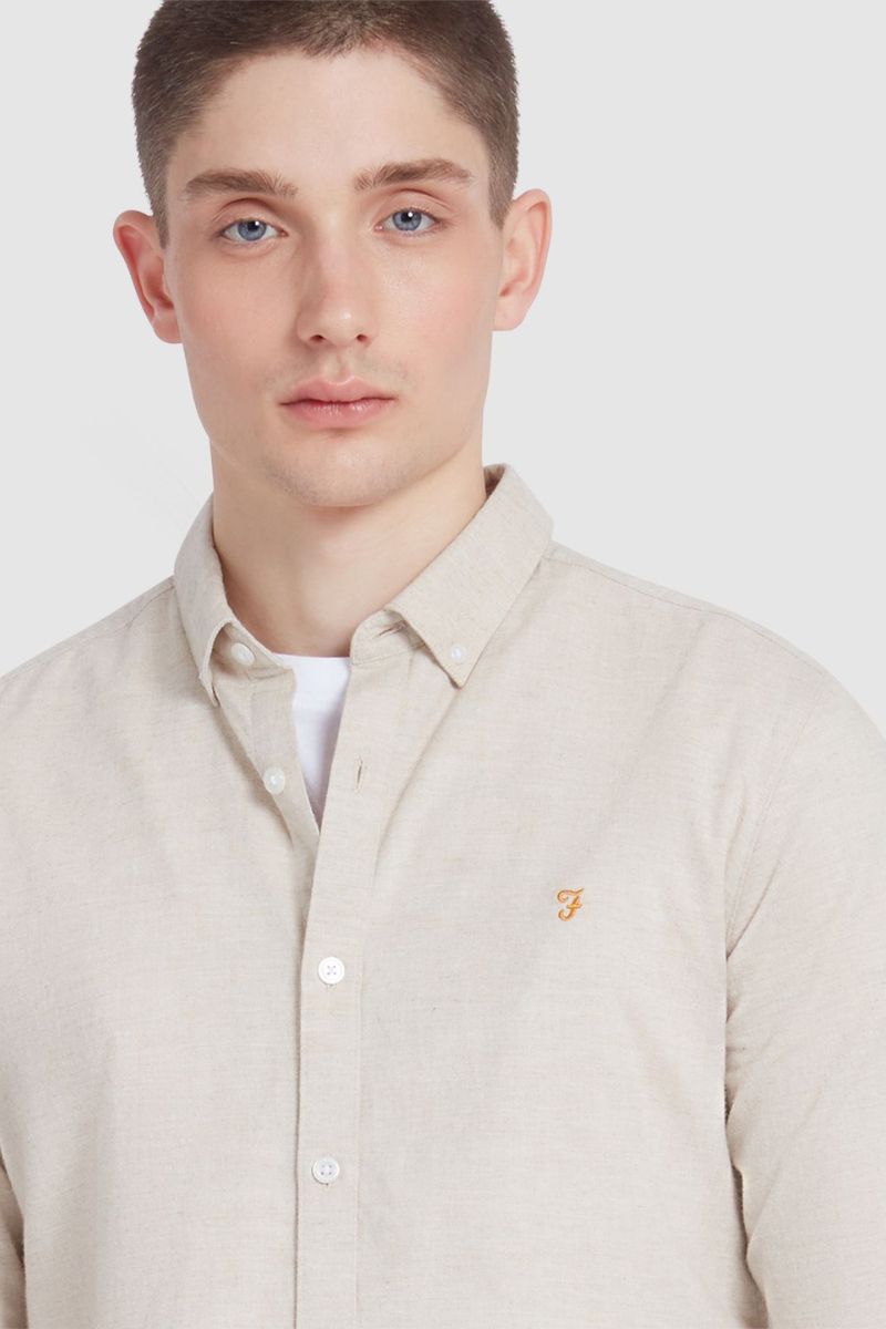 Farah Steen LS Shirt Hazelnut