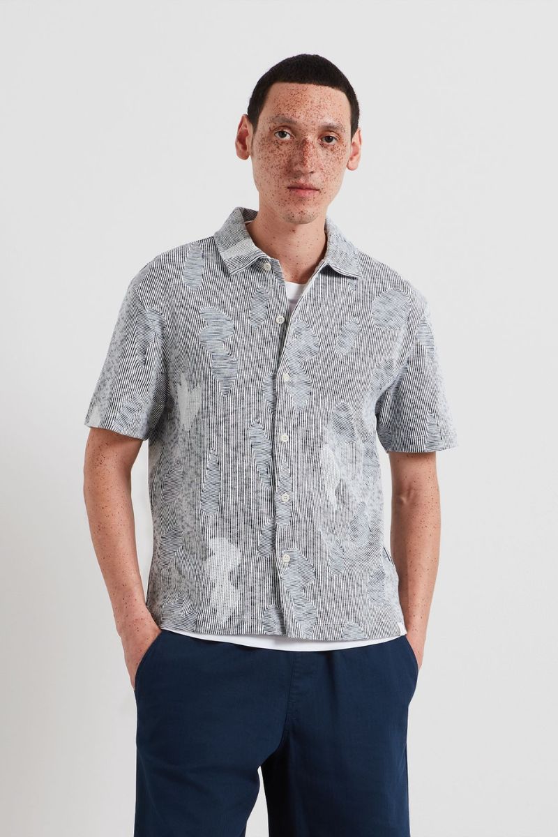 Farah Stoker Jacquard Shirt Yale