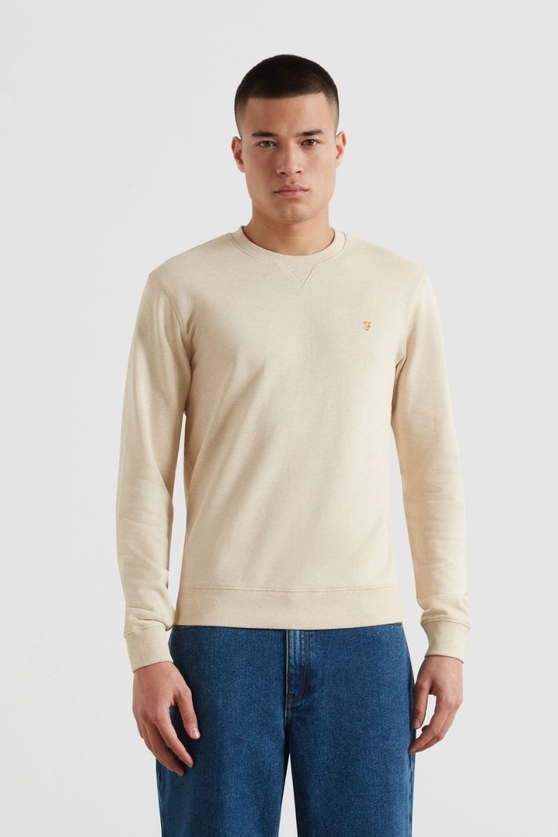 Farah Tim New Crew Birch Grey