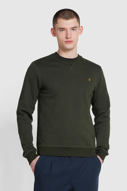 Farah Tim Slim Crew Neck Evergreen