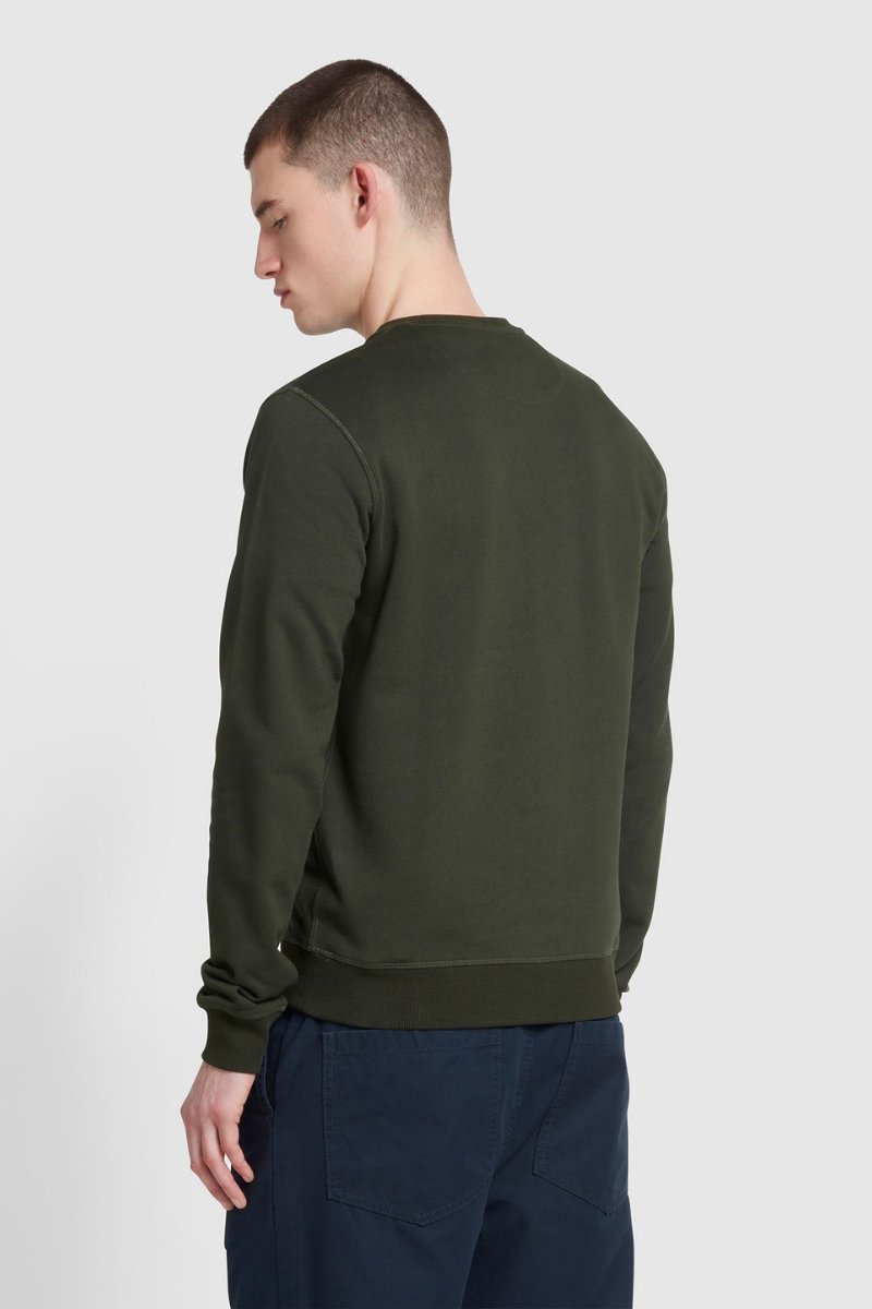 Farah Tim Slim Crew Neck Evergreen