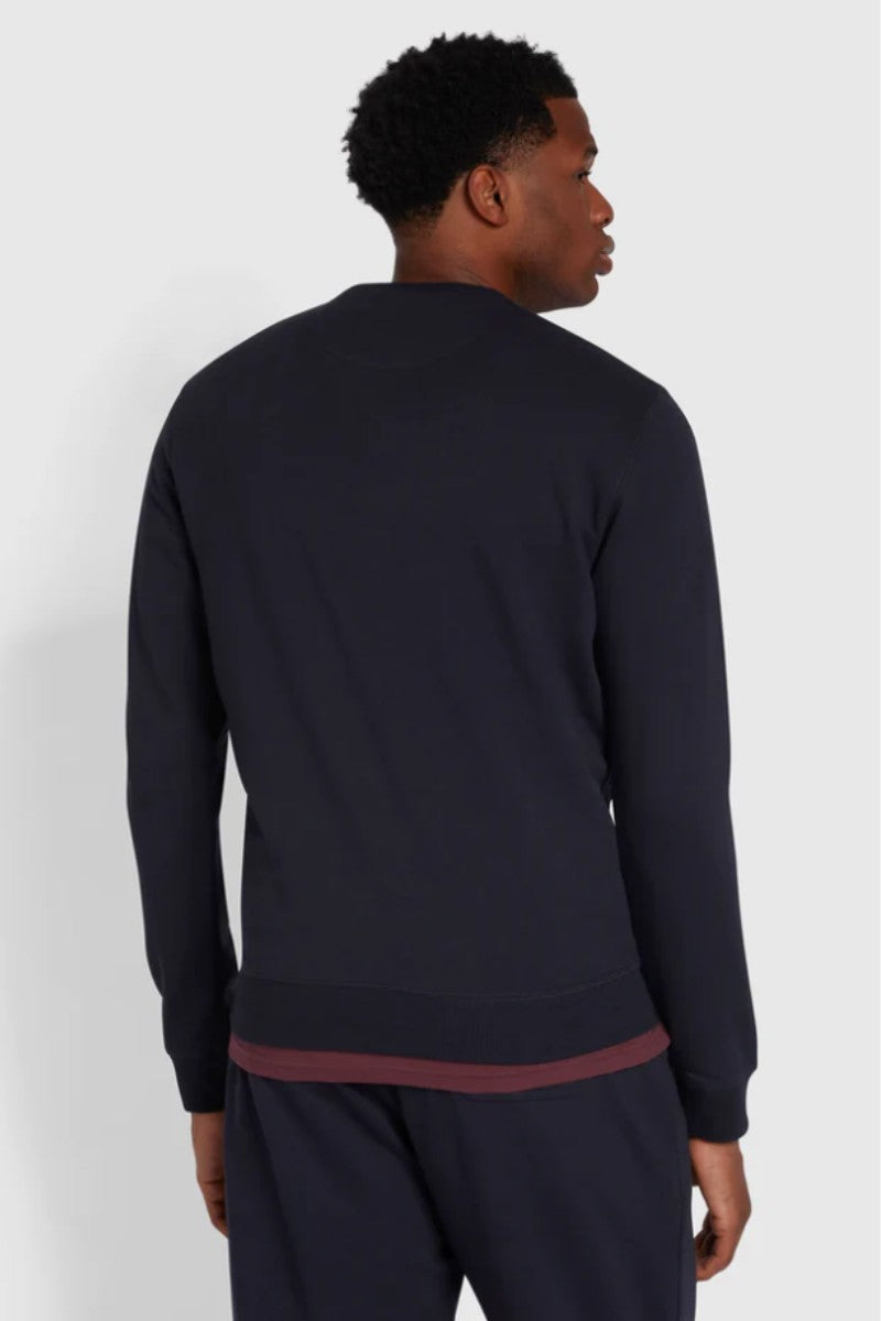 Farah Tim Slim Crew Neck Navy