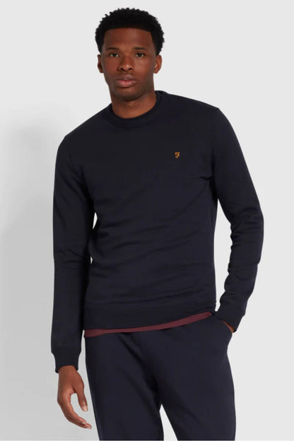 Farah Tim Slim Crew Neck Navy