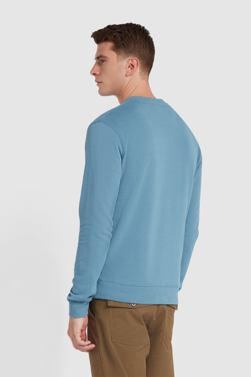 Farah Tim Slim Crew Neck Blue