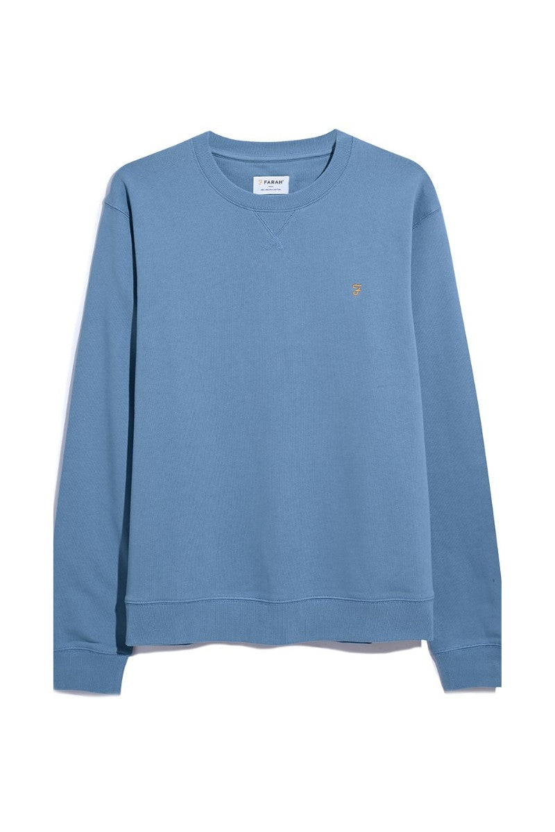 Farah Tim Slim Crew Neck Blue