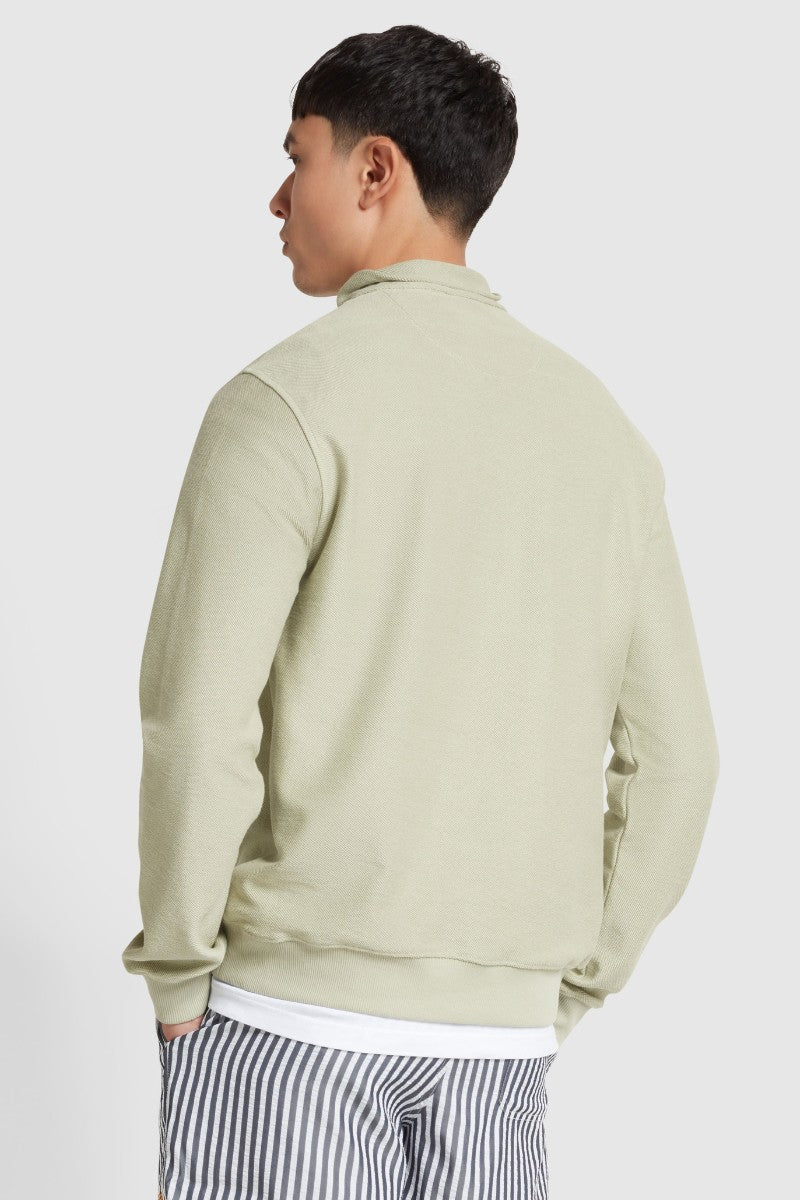 Farah Weah Twill 1/2 Zip Jumper