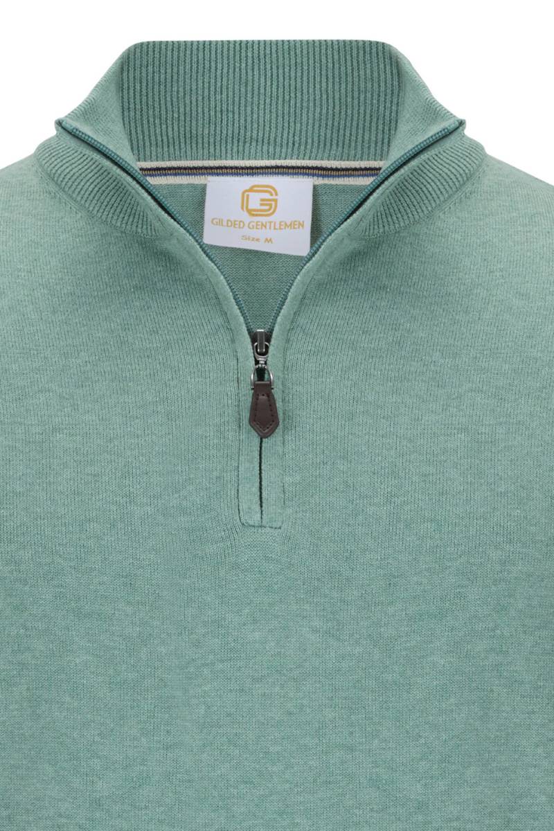 Gilded Gentlemen Harold 1/4 Zip Misty Green