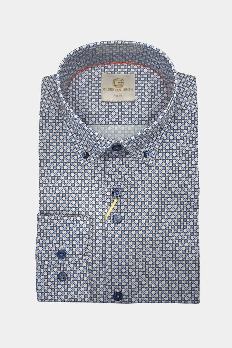 Gilded Gentlemen Print Shirt Col 1