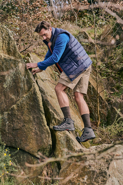 HJ Hall 808 Technical Rambler Thermal Wool Socks Brown