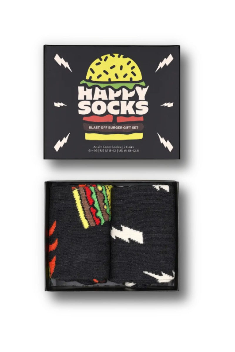 Happy Socks 2 Pack Burger Gift Box