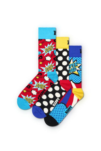 Happy Socks 3 Pack Super Dad