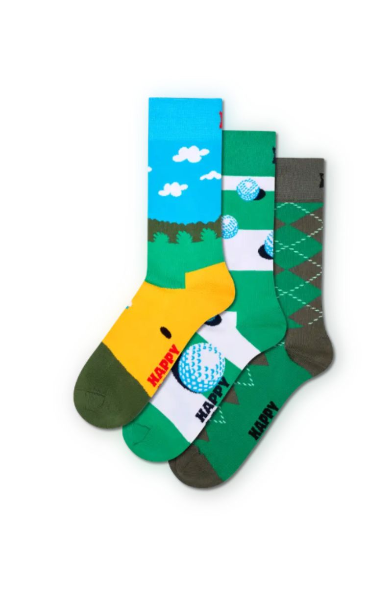 Happy Socks 3 Pack Golf Set