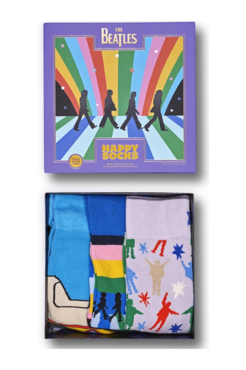 Happy Sock 3 Pack Beatles Gift Box