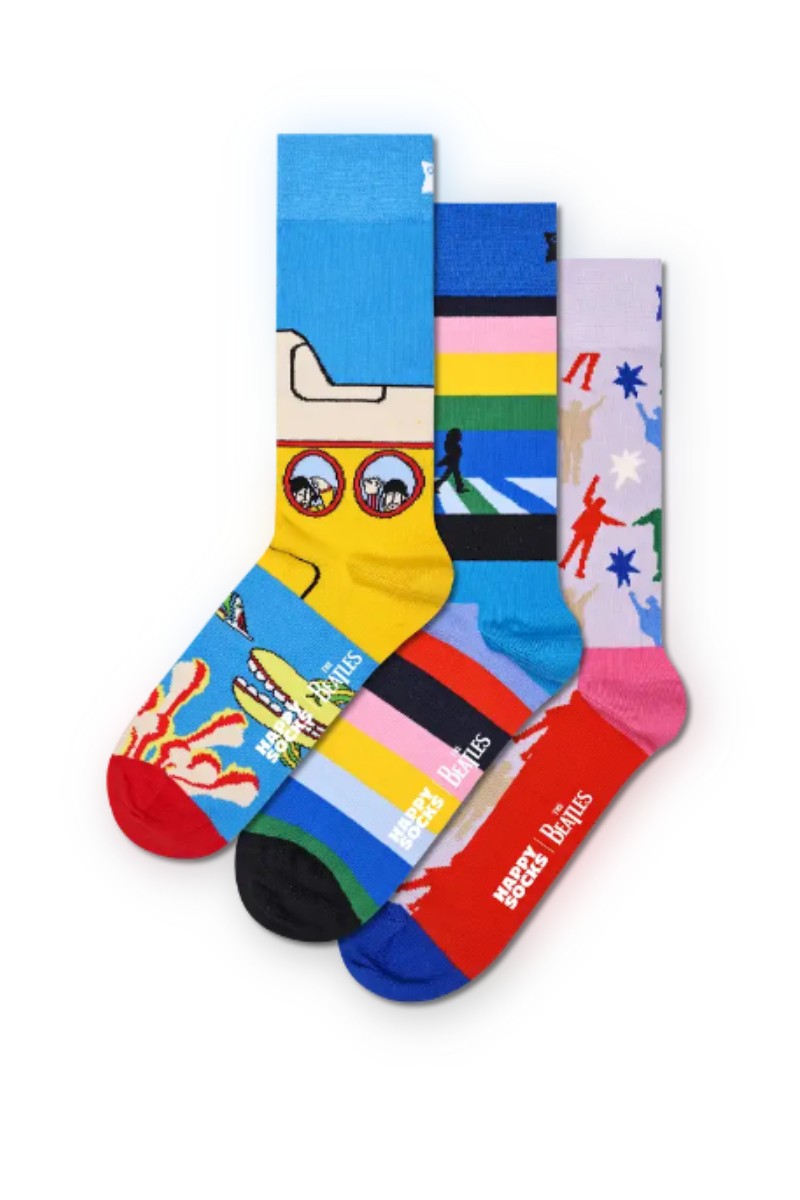 Happy Sock 3 Pack Beatles Gift Box