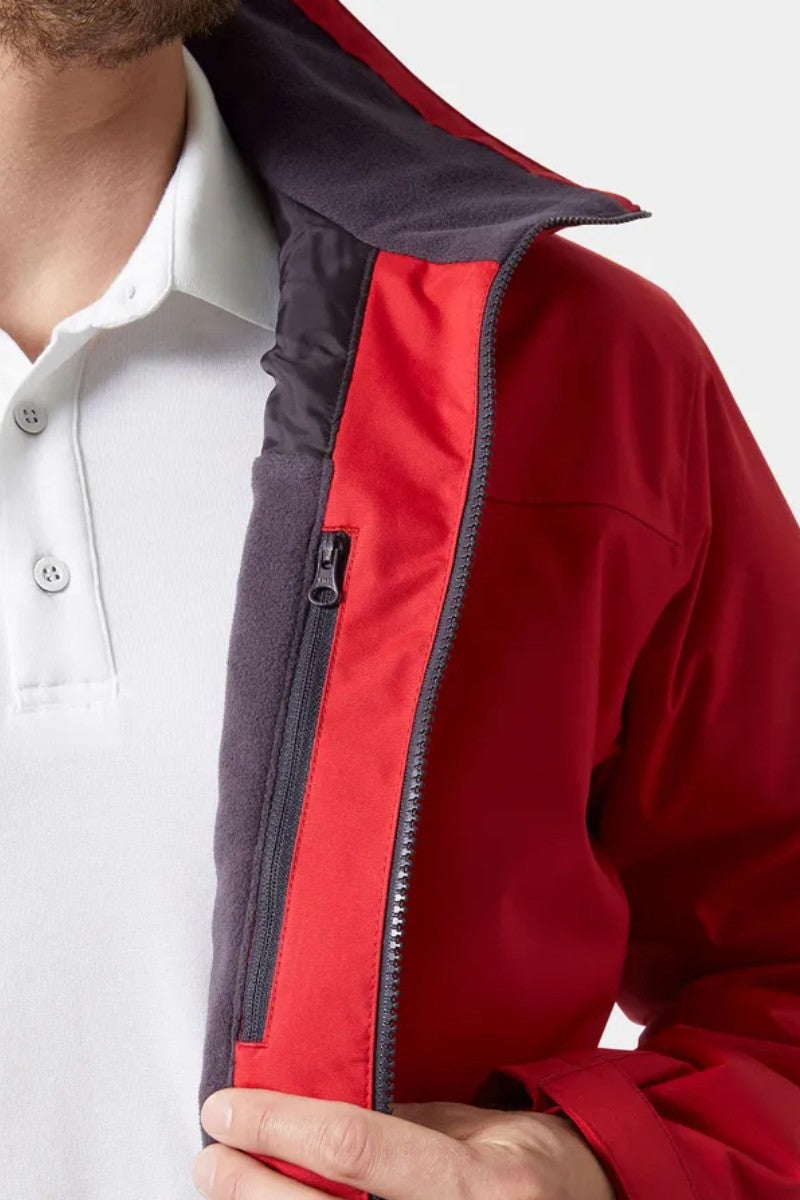 Helly Hansen Crew Midlayer Jacket Red