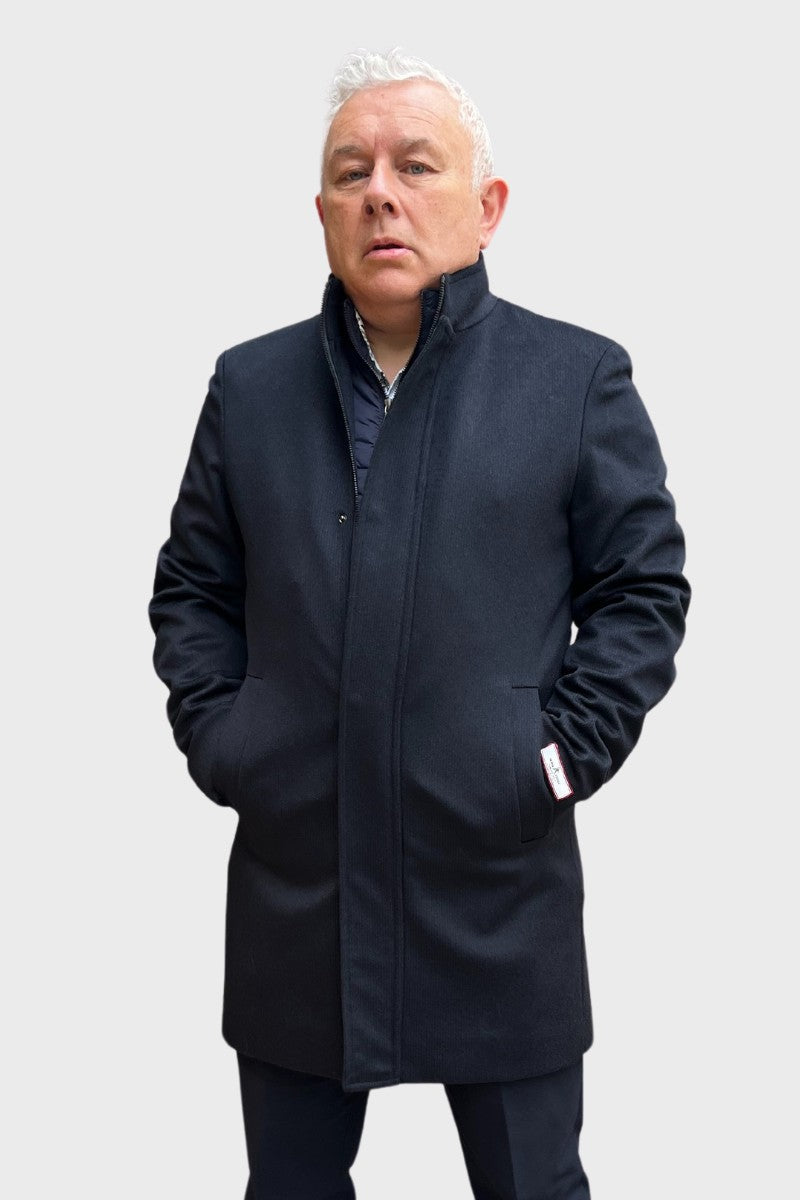 Herbie Frogg 59134 Wool Coat Navy