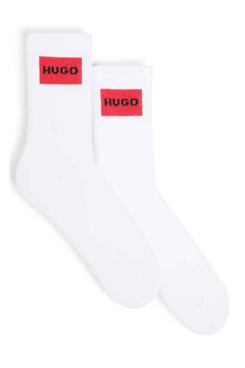 Hugo Boss 2Pack Rib Band Socks White