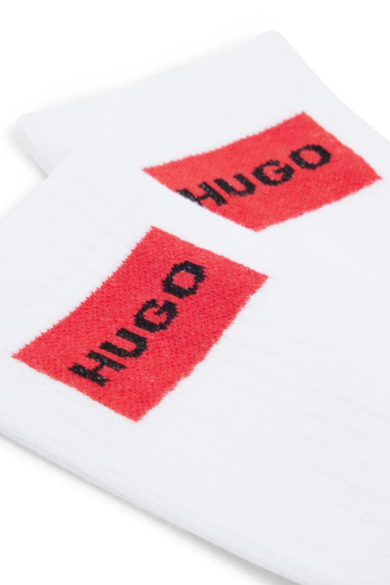 Hugo Boss 2Pack Rib Band Socks White