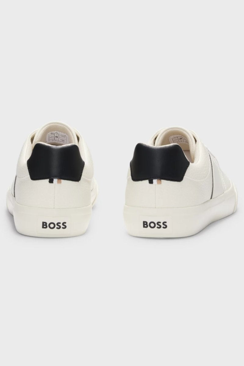 Hugo Boss Aiden Tennis Trainers Natural