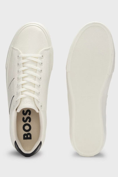 Hugo Boss Aiden Tennis Trainers Natural