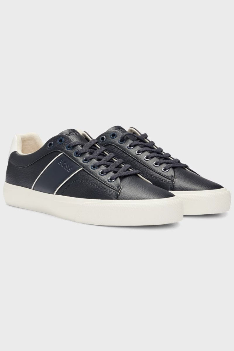 Hugo Boss Aiden Tennis Trainers Navy