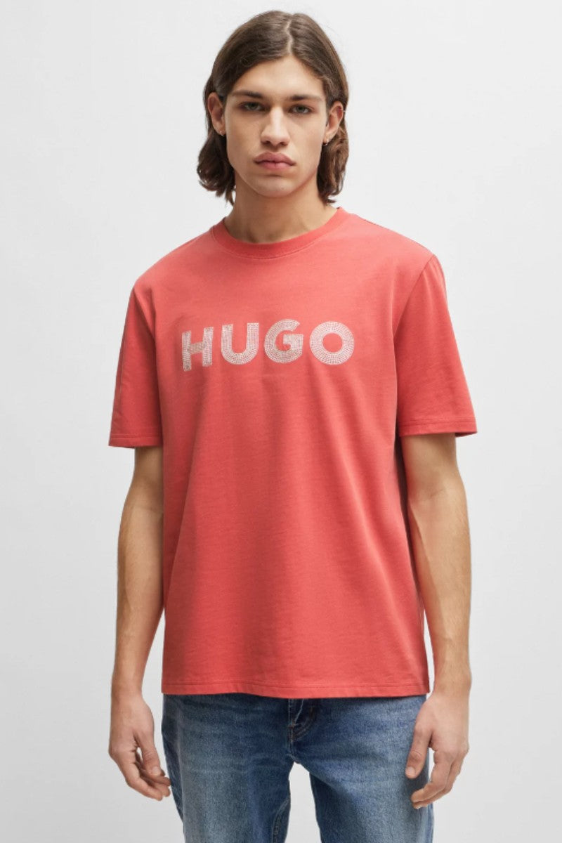 Hugo Boss Drochet T-Shirt Medium Red