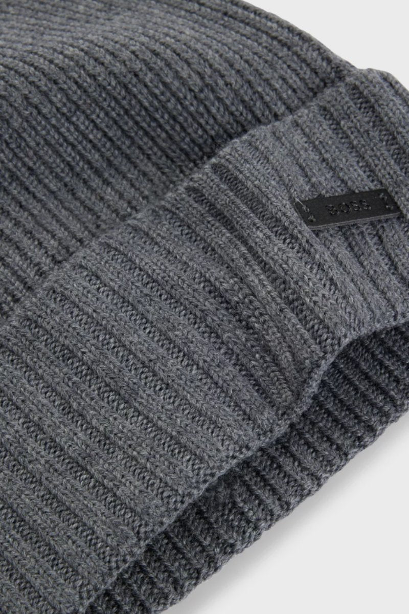 Hugo Boss Fati Beanie Charcoal