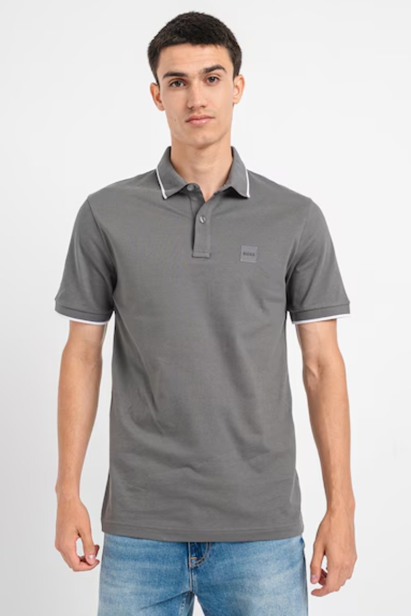 Hugo Boss Passertip Polo Dark Grey