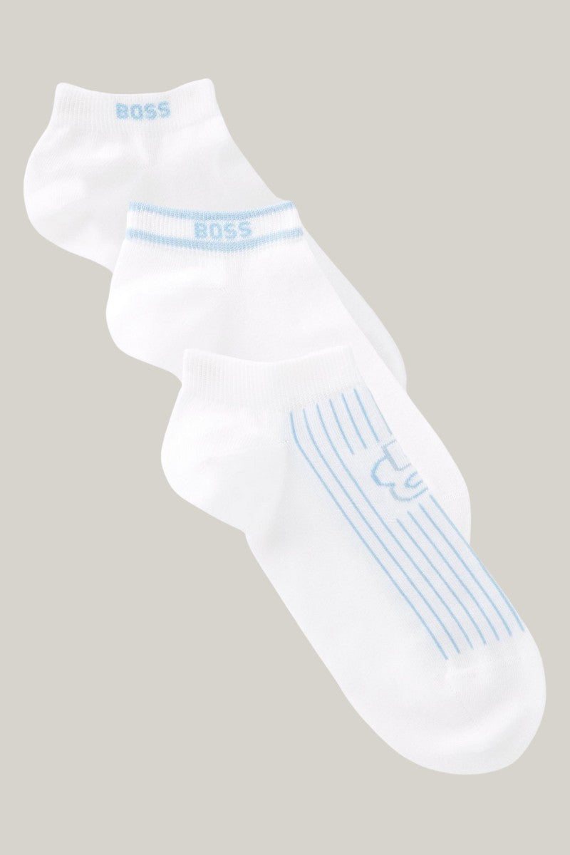 Hugo Boss 3Pack Ankle Pinstripe Socks