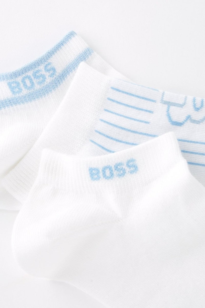 Hugo Boss 3Pack Ankle Pinstripe Socks