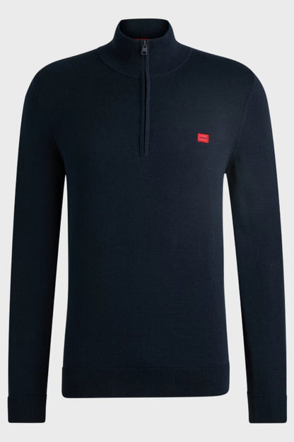 Hugo Boss San Quintus_C 1/4 Zip Navy