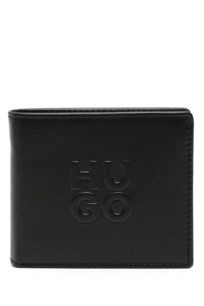 Hugo Boss Stack Logo Card &amp; Coin Wallet