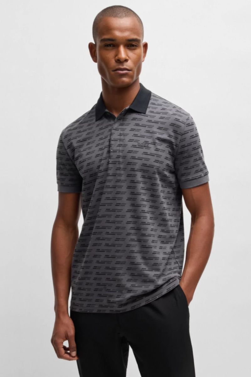 Hugo Boss Paddy Tape AO Polo Dark Grey