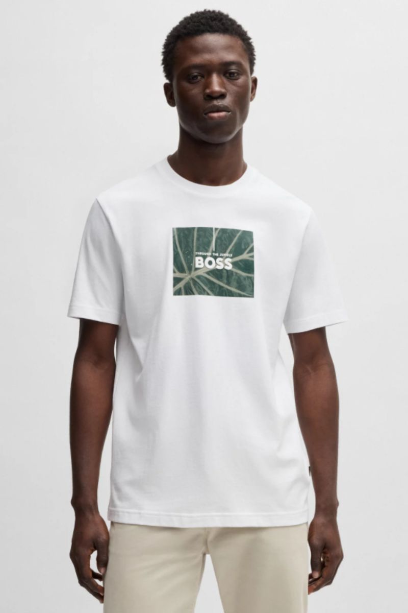 Hugo Boss Te_Injungle T-Shirt White