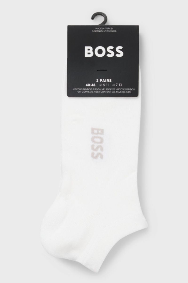 Hugo Boss 2-Pack Logo Bamboo Ankle Socks